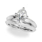 Solitaire Knife Edge Oval Engagement Ring