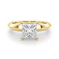 Solitaire Knife Edge Princess Cut Engagement Ring