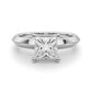 Solitaire Knife Edge Princess Cut Engagement Ring