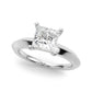 Solitaire Knife Edge Princess Cut Engagement Ring