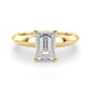 Solitaire Knife Edge Princess Cut Engagement Ring