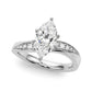 Contemporary Curved Engagement Ring
