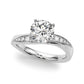 Contemporary Curved Engagement Ring