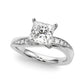 Contemporary Curved Engagement Ring