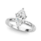 Contemporary Burnish Engagement Ring