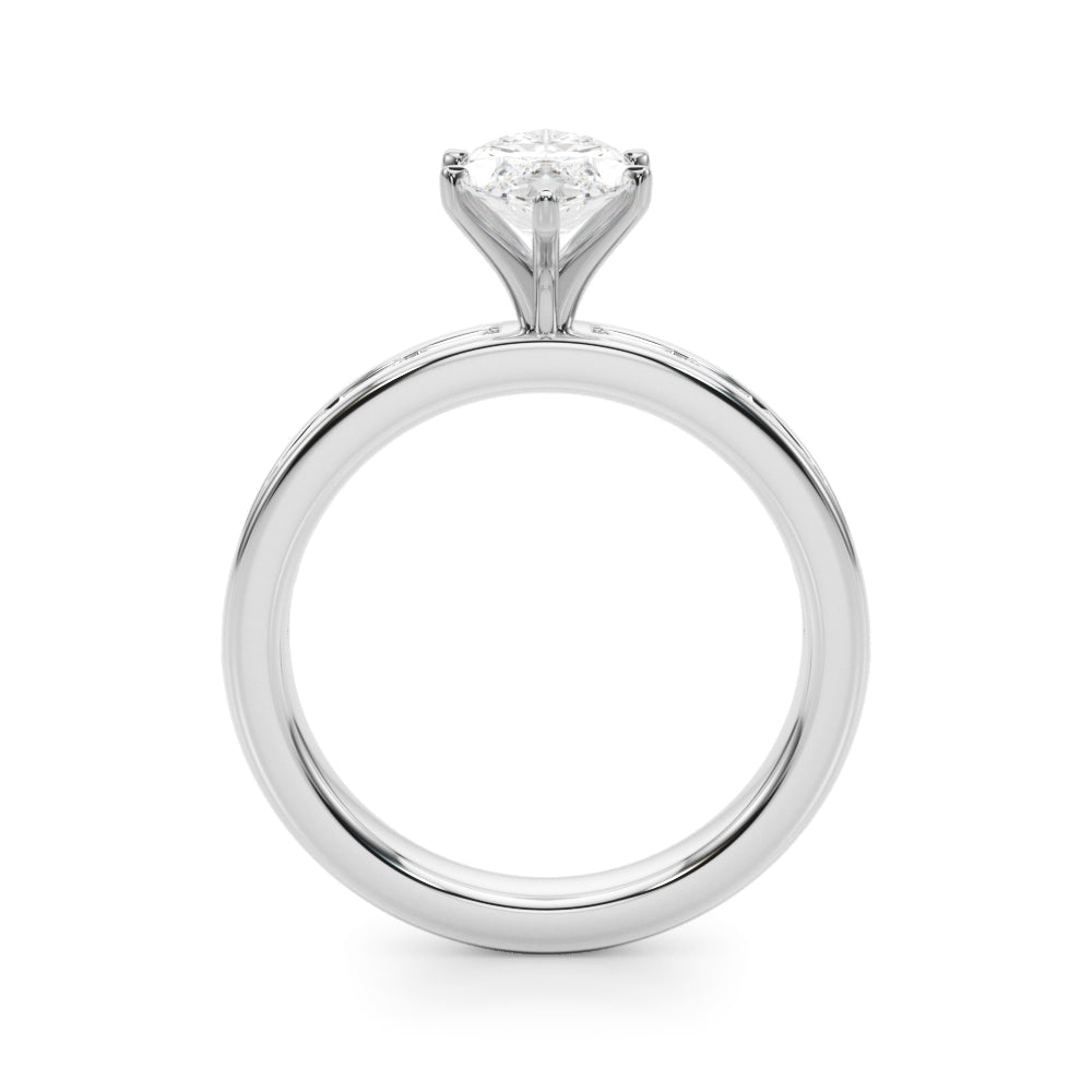 Channel Set Baguette Engagement Ring
