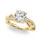Twisting Thorn Round Engagement Ring
