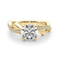 Twisting Thorn Round Engagement Ring