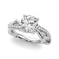 Twisting Thorn Round Engagement Ring