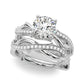 Twisting Thorn Round Engagement Ring