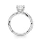 Twisting Thorn Round Engagement Ring