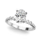 Beaded & Bezel Set Engagement Ring