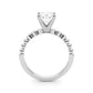 Beaded & Bezel Set Engagement Ring