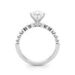 Beaded & Bezel Set Engagement Ring