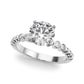 Beaded & Bezel Set Engagement Ring