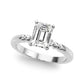 Beaded & Bezel Set Engagement Ring
