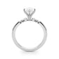 Beaded & Bezel Set Engagement Ring