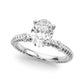 Twisting Diamond Accented Engagement Ring
