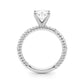 Twisting Diamond Accented Engagement Ring