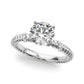 Twisting Diamond Accented Engagement Ring