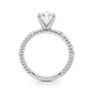Twisting Diamond Accented Engagement Ring