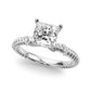 Twisting Diamond Accented Engagement Ring
