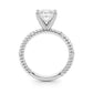Twisting Diamond Accented Engagement Ring