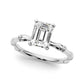 Bamboo Style Engagement Ring