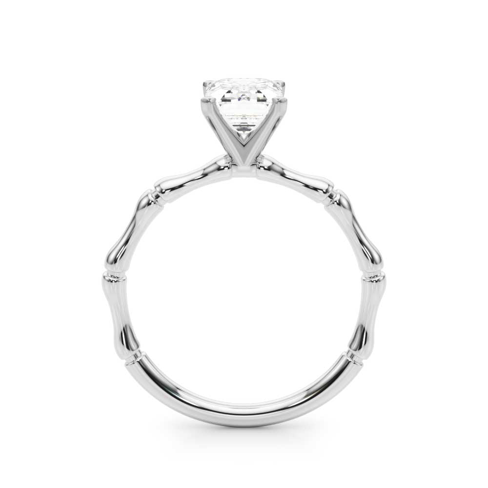 Bamboo Style Engagement Ring