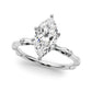 Bamboo Style Engagement Ring