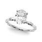 Bamboo Style Engagement Ring