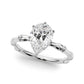 Bamboo Style Engagement Ring