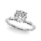 Bamboo Style Engagement Ring