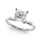 Bamboo Style Engagement Ring