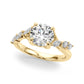 Marquise Accented Contemporary Engagement Ring