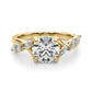 Marquise Accented Contemporary Engagement Ring
