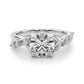 Marquise Accented Contemporary Engagement Ring