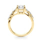 Marquise Accented Contemporary Engagement Ring