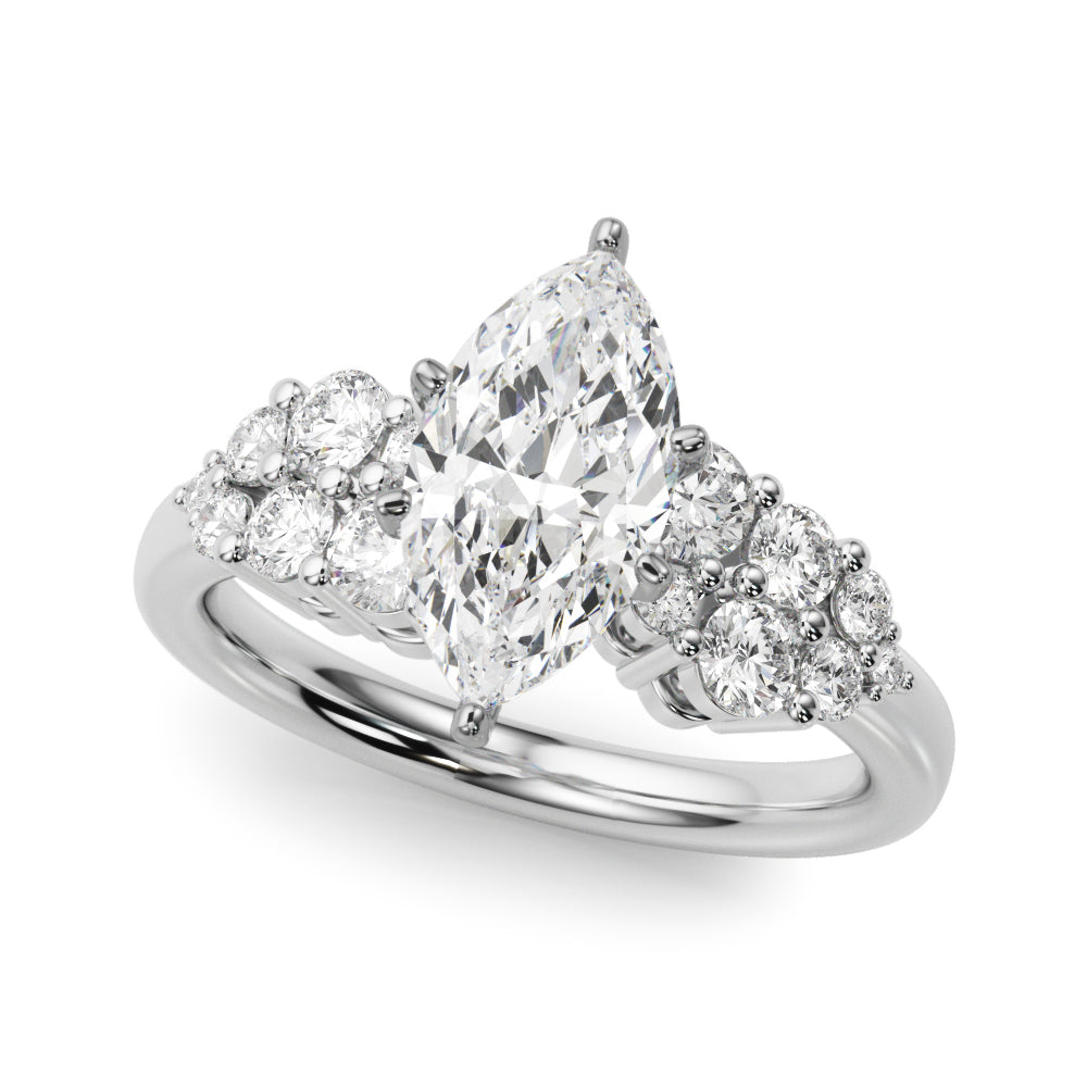 Cluster Engagement Ring