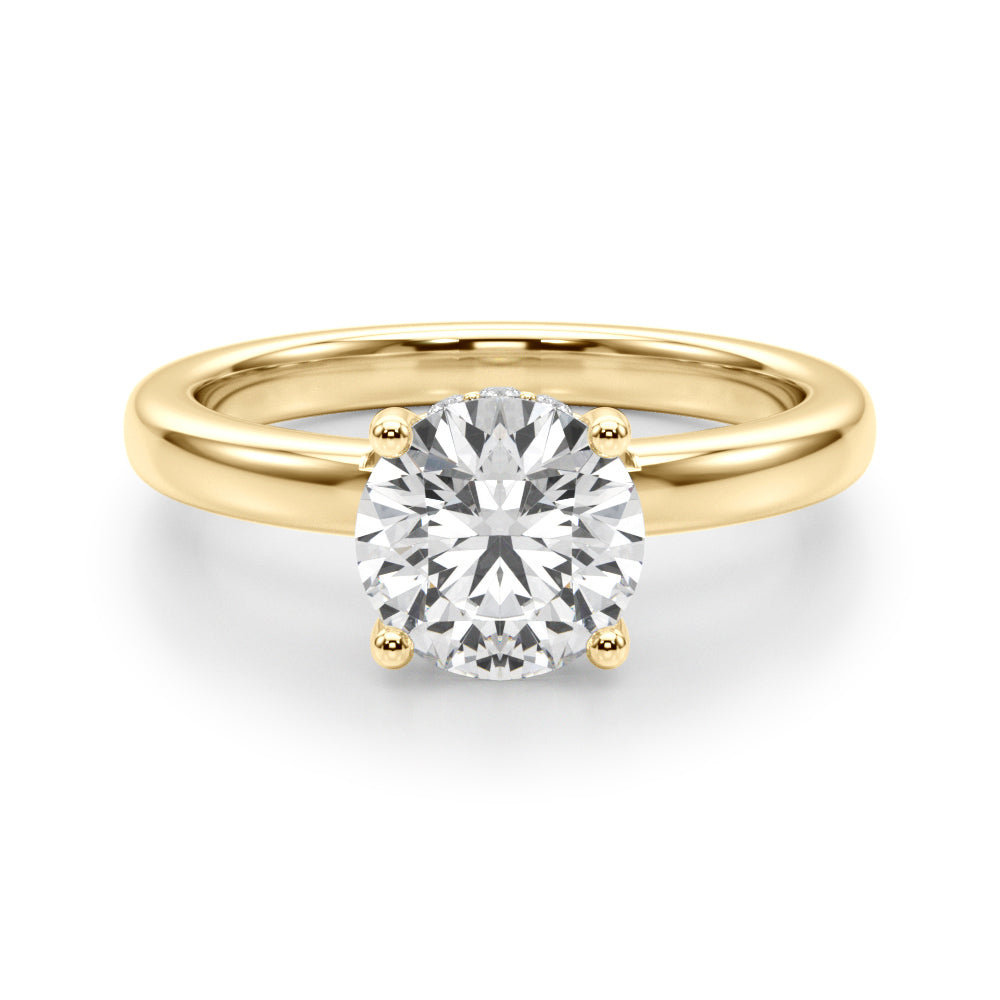 Contemporary Solitaire Engagement Ring
