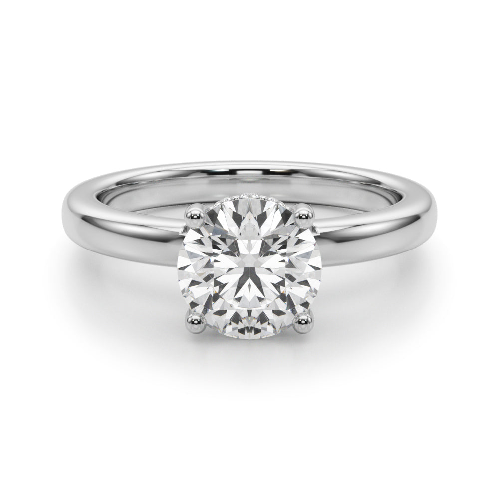 Contemporary Solitaire Engagement Ring