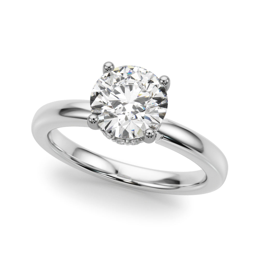 Contemporary Solitaire Engagement Ring