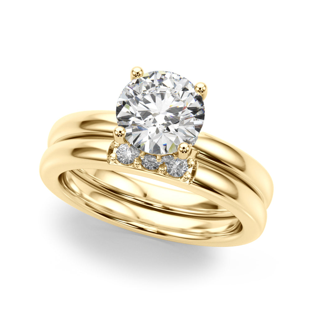Contemporary Solitaire Engagement Ring
