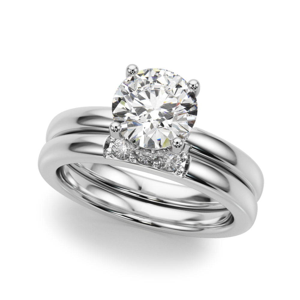 Contemporary Solitaire Engagement Ring
