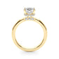 Contemporary Solitaire Engagement Ring