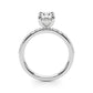 Single Row Oval Engagement Ring