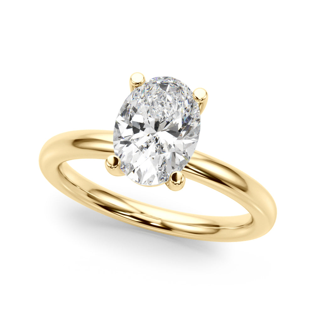 Solitaire Oval Engagement Ring
