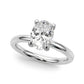 Solitaire Oval Engagement Ring