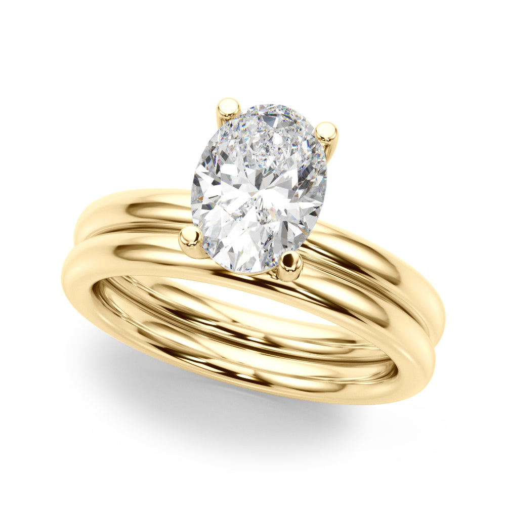 Solitaire Oval Engagement Ring