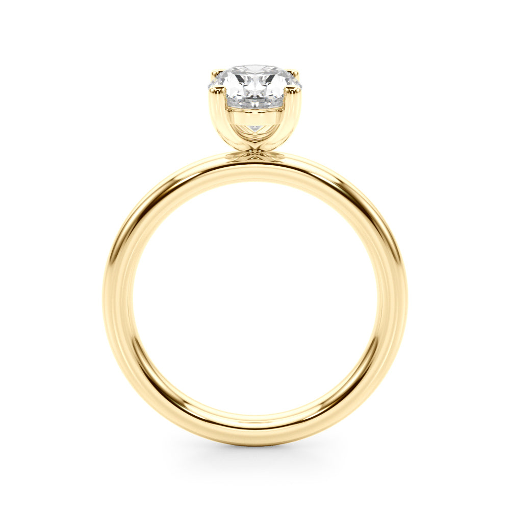 Solitaire Oval Engagement Ring